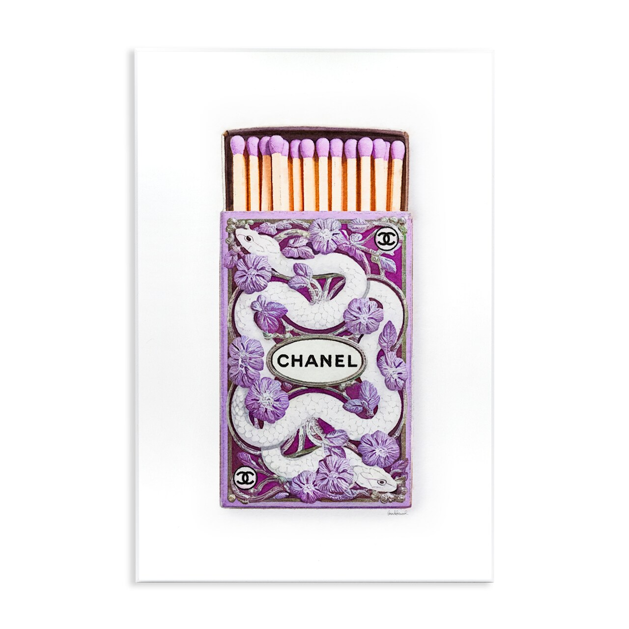 Stupell Industries Iconic Glam Snake Matchbox Wall Plaque By Amanda Greenwood